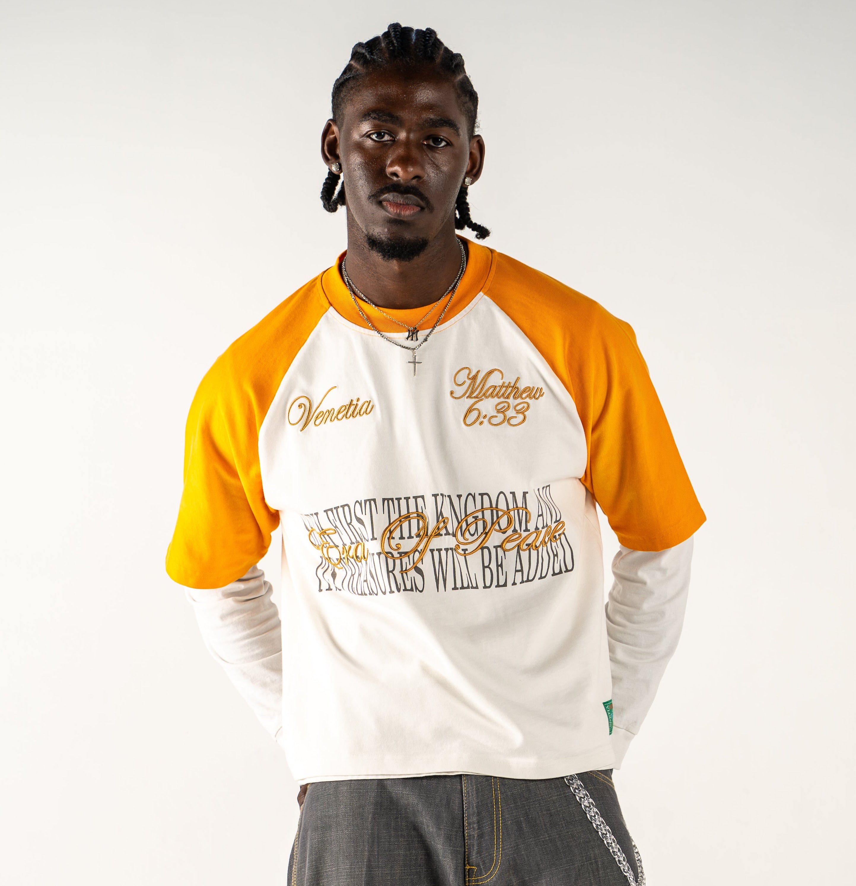 MATTHEW 6:33 RAGLAN (ORANGE)