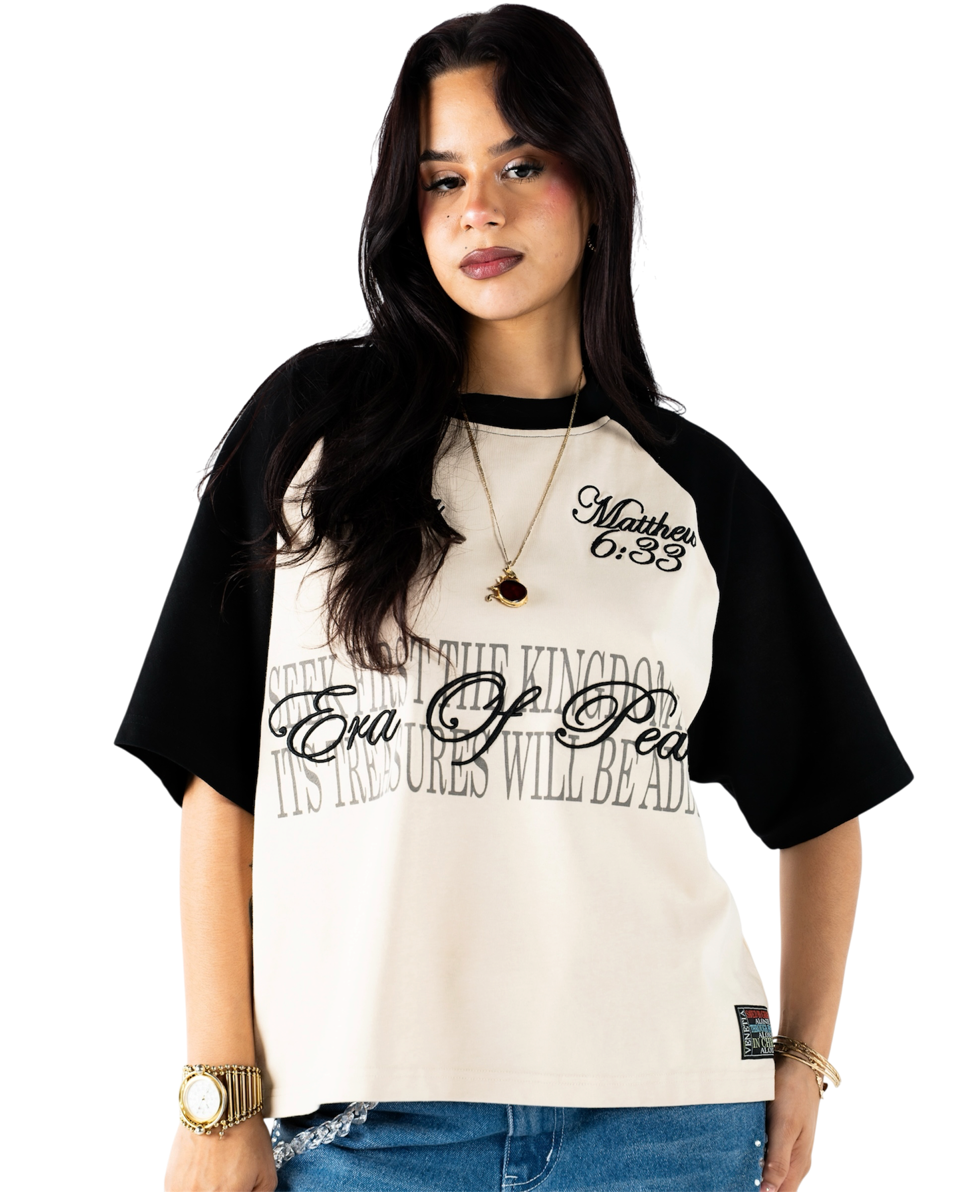 MATTHEW 6:33 RAGLAN (BLACK)