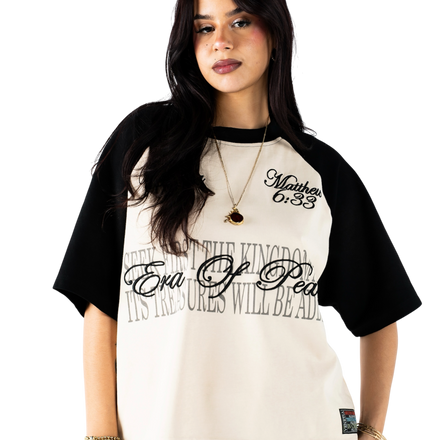 MATTHEW 6:33 RAGLAN (BLACK)