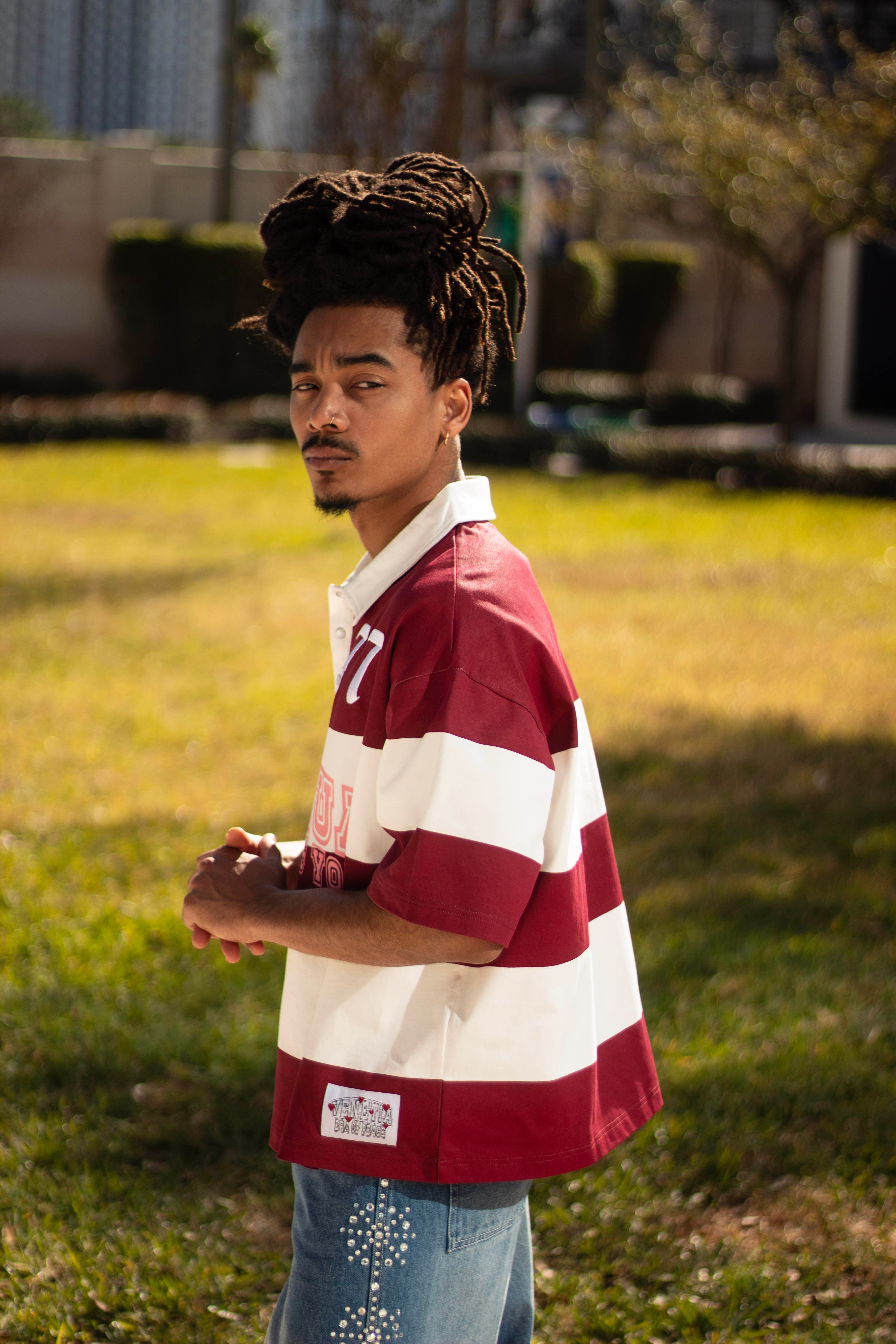 "He Loves you" Rugby Polo (Maroon)